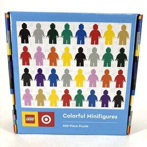 LEGO 500 Piece Colorful Minifigures  Puzzle (Target Exclusive) 25" x 20" New